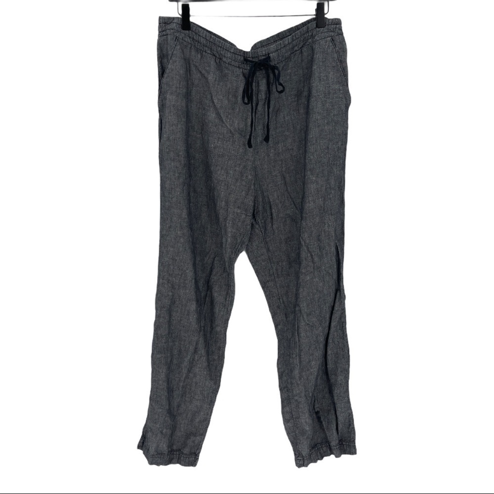 Croft & Barrow Cotton Linen Drawstring Joggers Grey Size XL - Picture 6 of 7